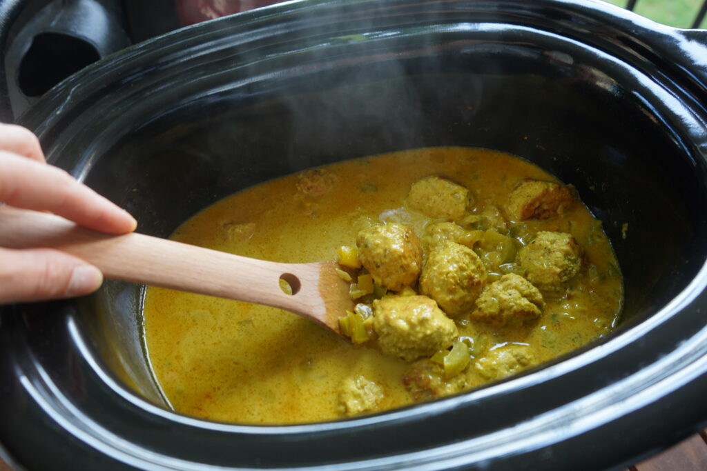 meatballs and curry for the crockpot recipe