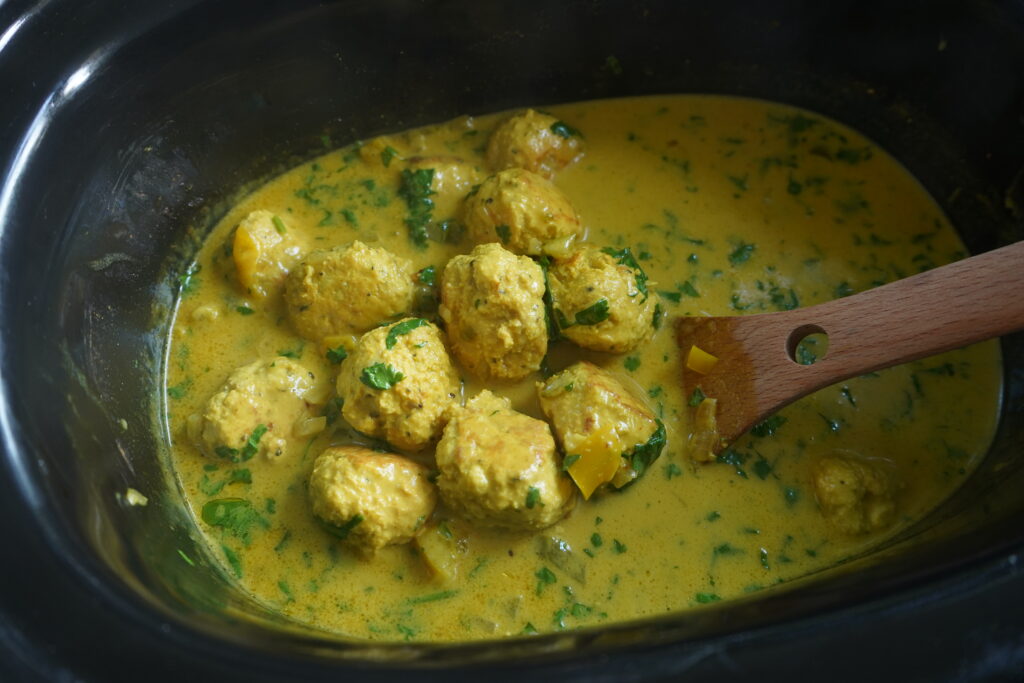 meatballs and curry for the crockpot recipe