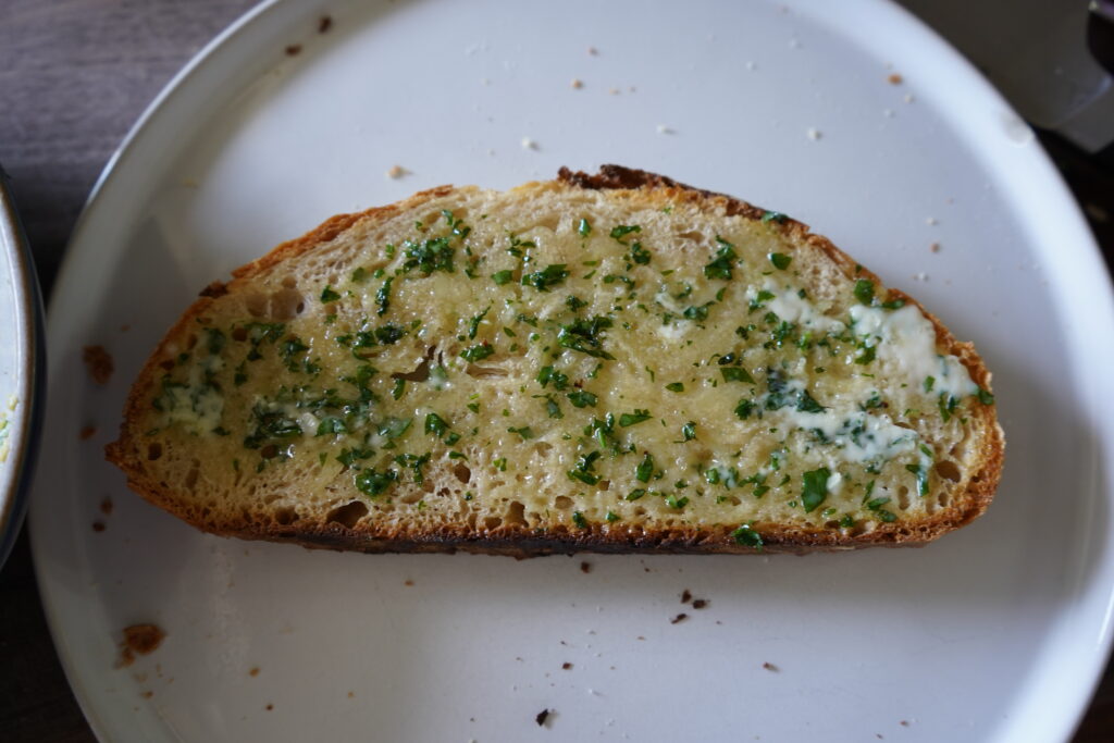 garlic herb butter for the sourdough