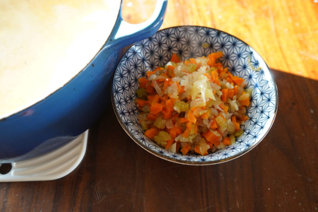 cooked vegetables in a bowl