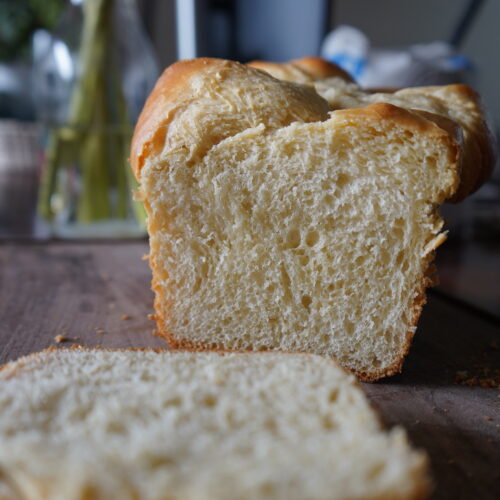 homemade brioche crumb