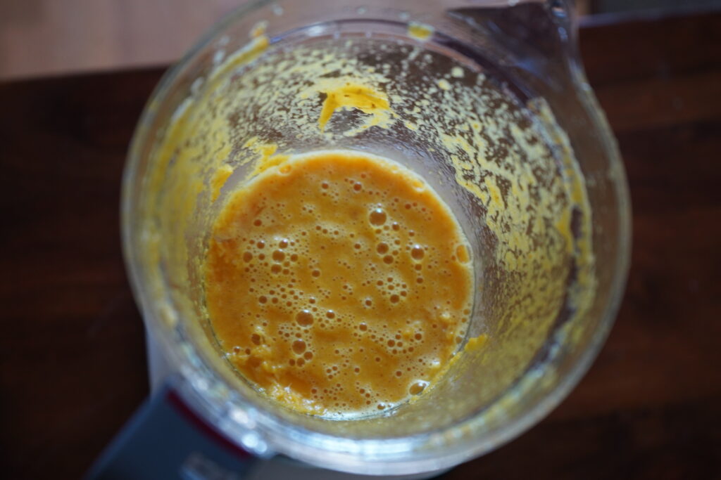 blended up fruits and roots