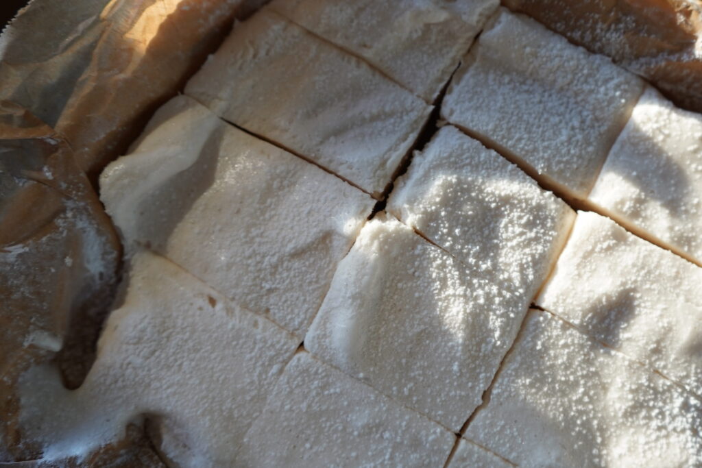 a tray of marshmallows 